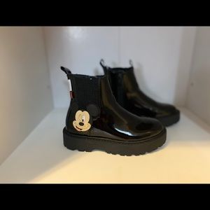 Zara black patent leather Boot worn 1x